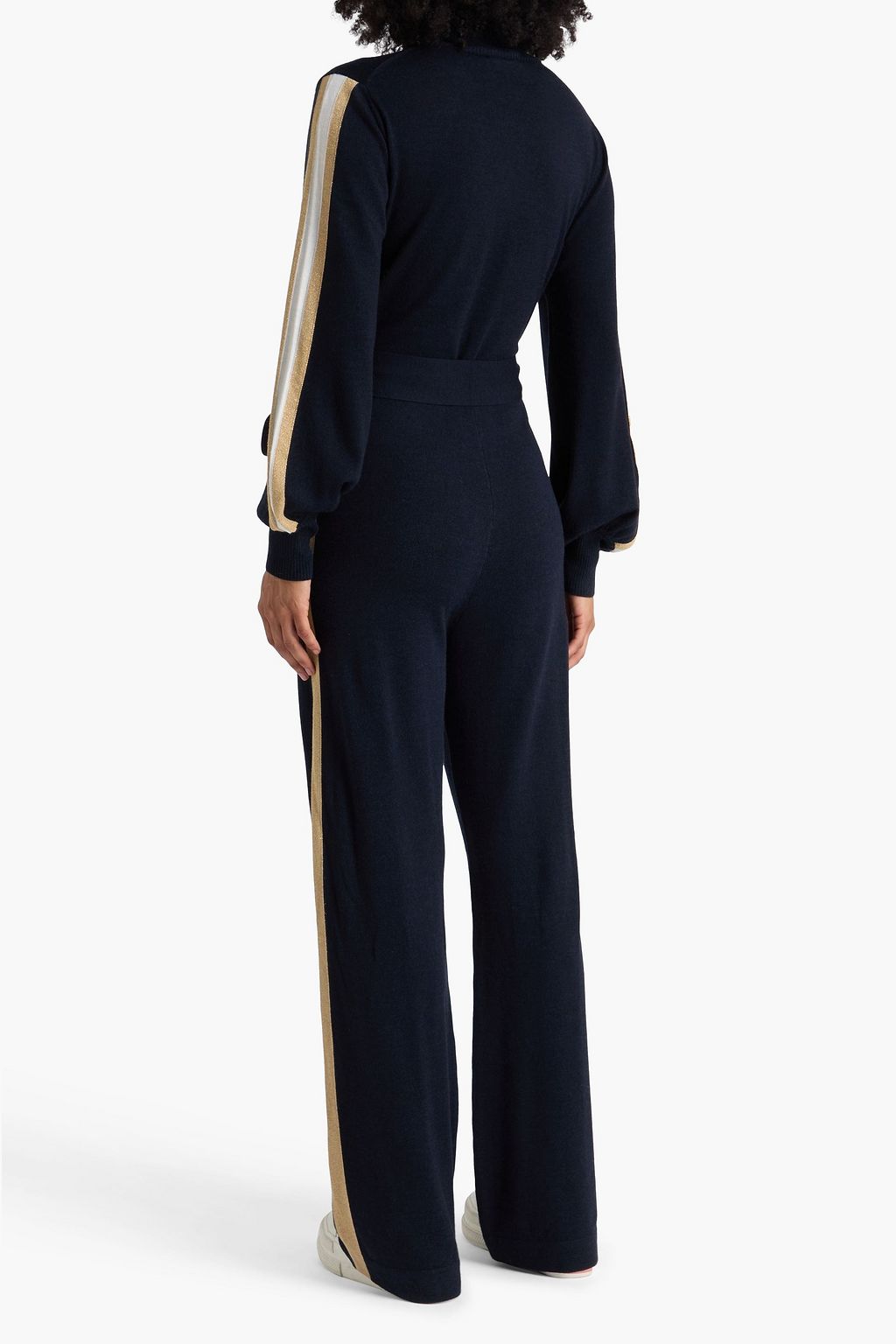 WE NORWEGIANS Gelio belted merino wool-blend jumpsuit