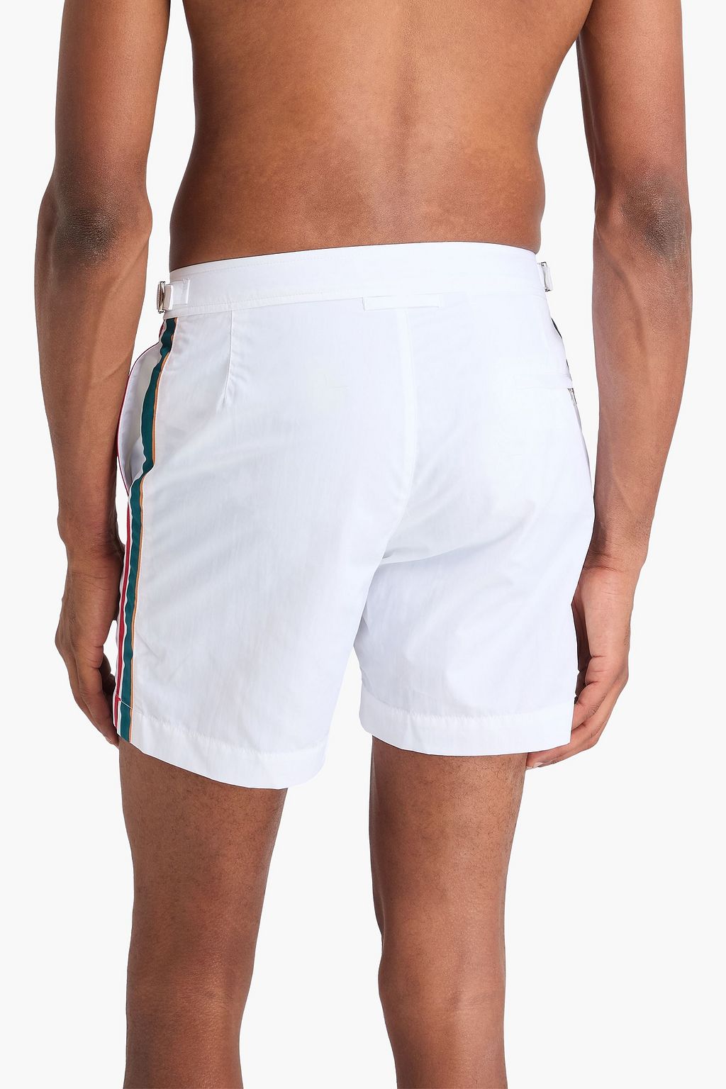 ORLEBAR BROWN 스트라이프 미드 스윔 쇼츠