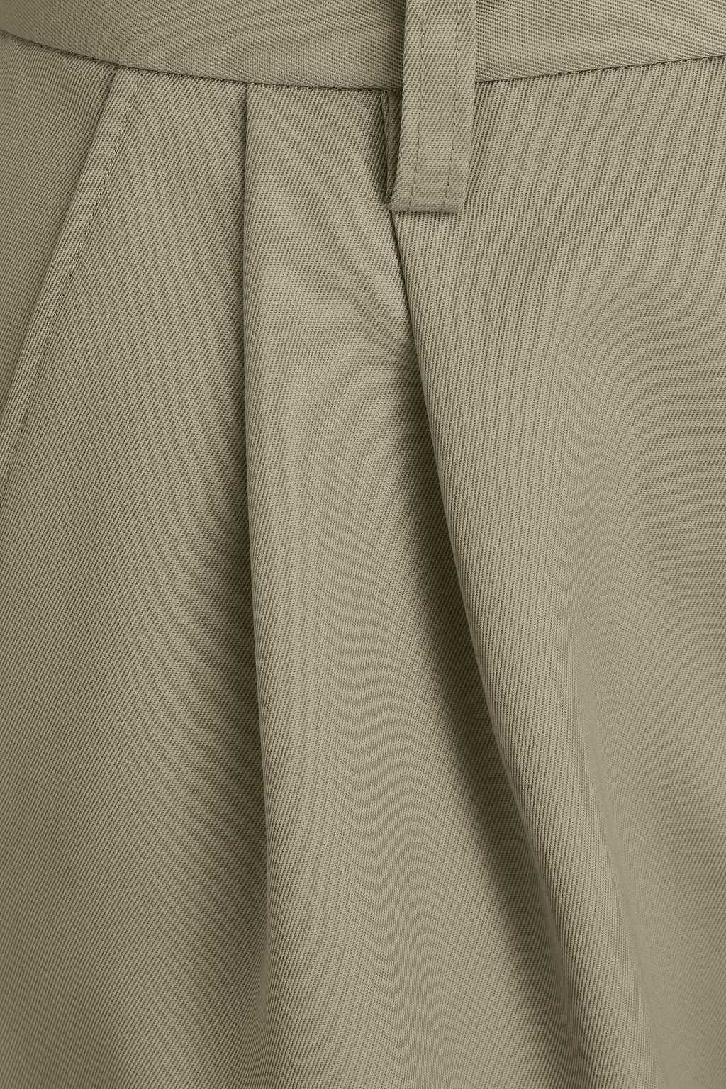 ANINE BING Carrie wool-blend twill wide-leg pants