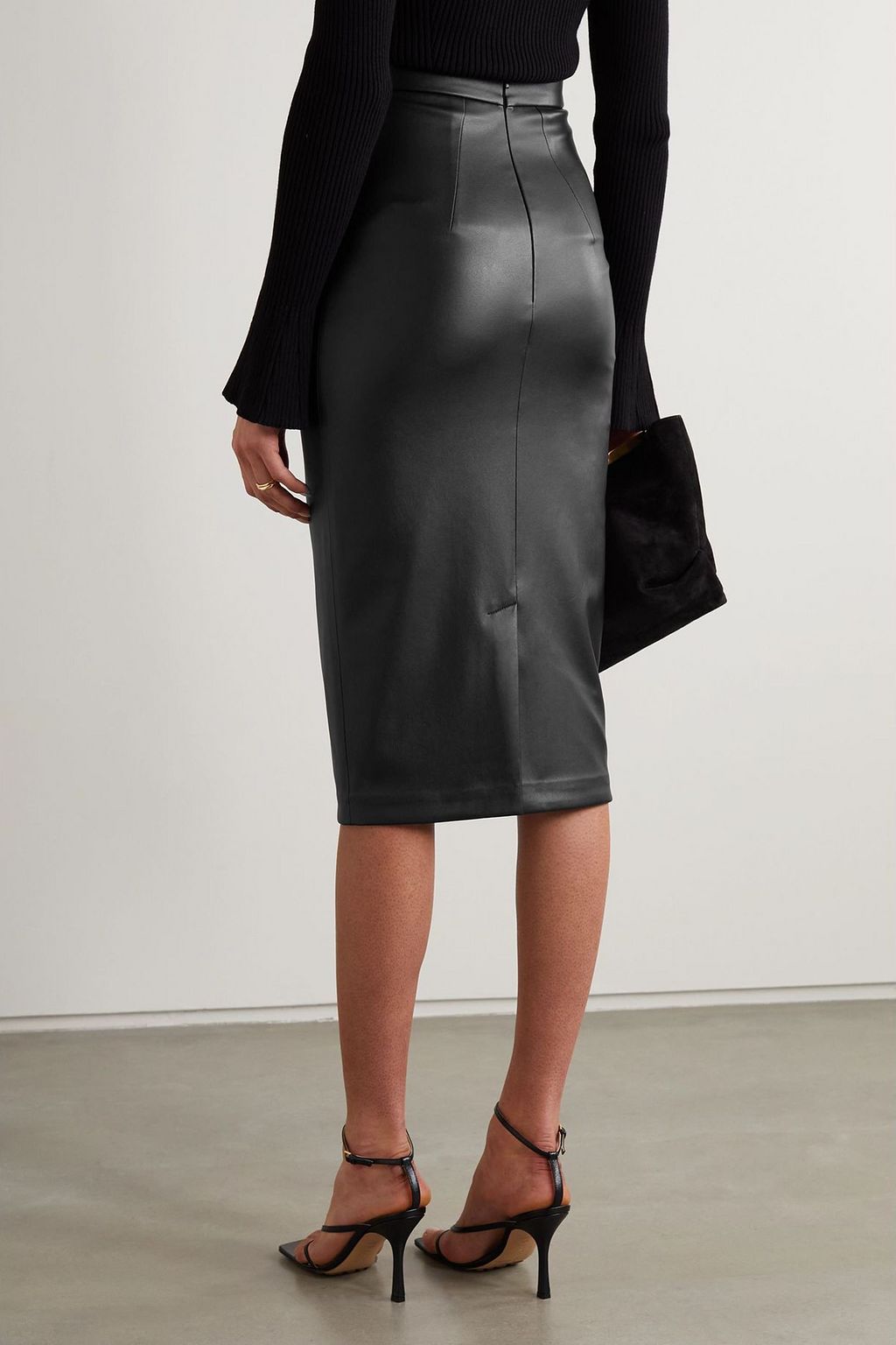 SAFIYAA Hokoku faux leather skirt