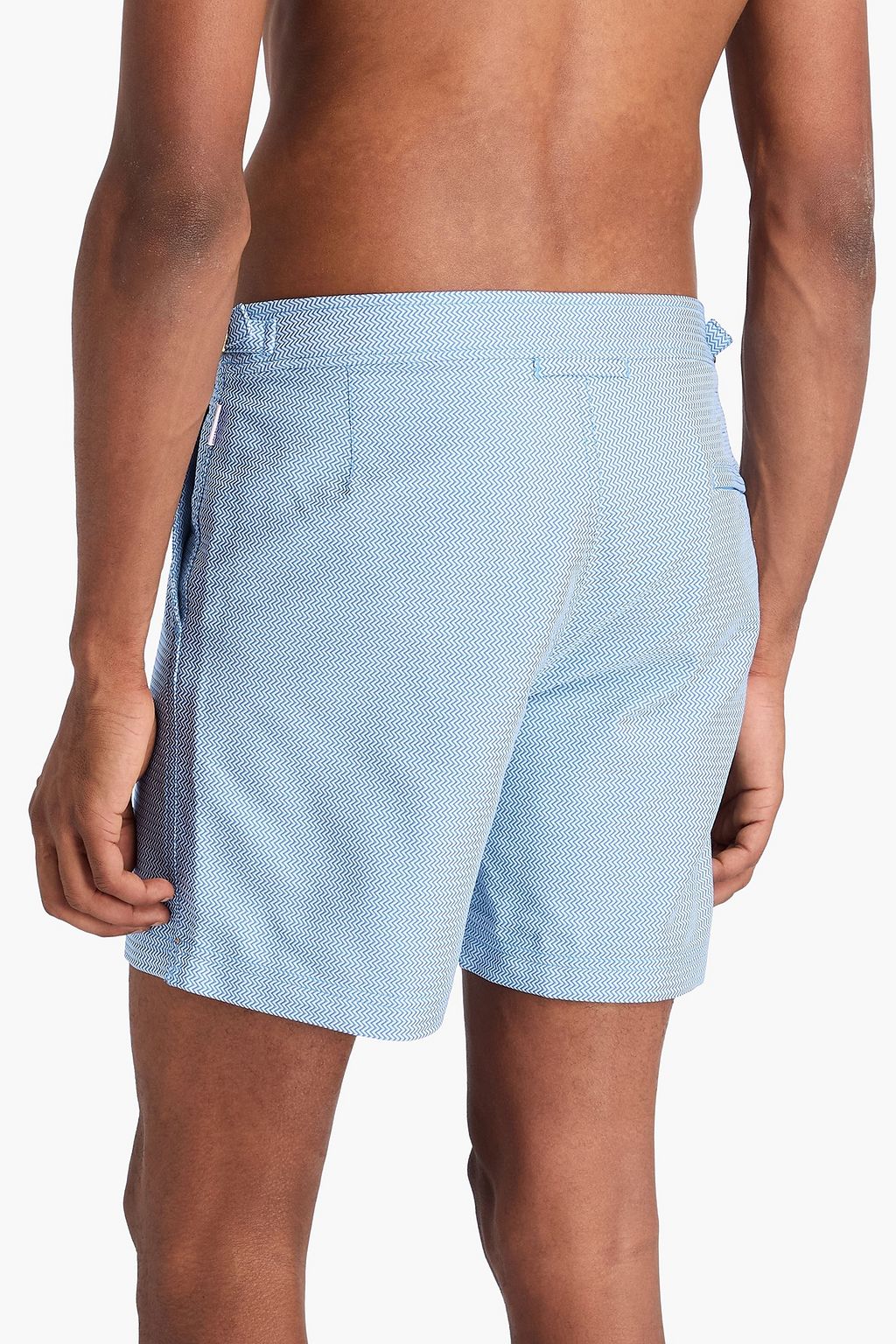 ORLEBAR BROWN 자카드 미드 스윔 쇼츠