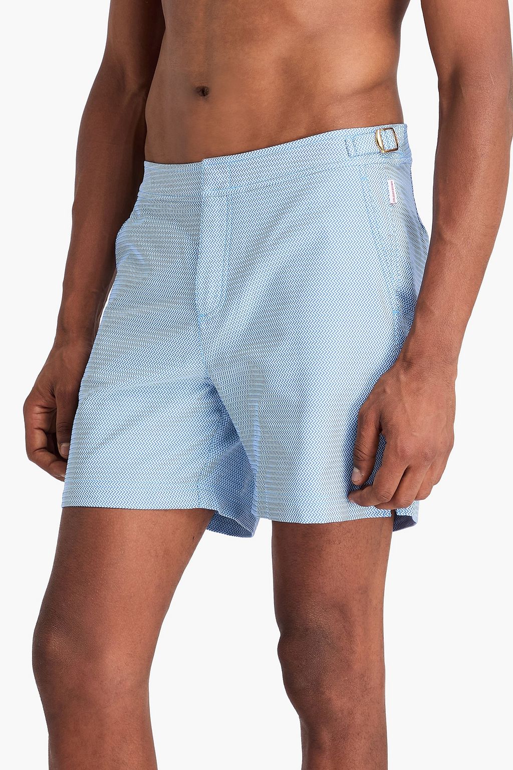 ORLEBAR BROWN 자카드 미드 스윔 쇼츠