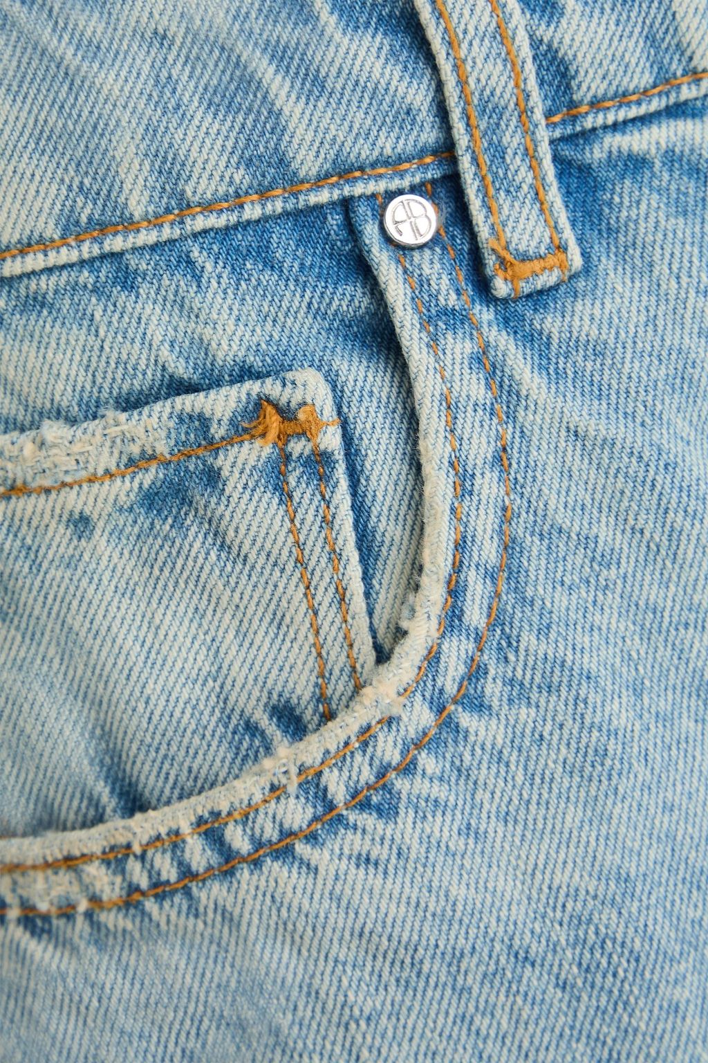 ANINE BING デニム ショートパンツ 色あせ加工