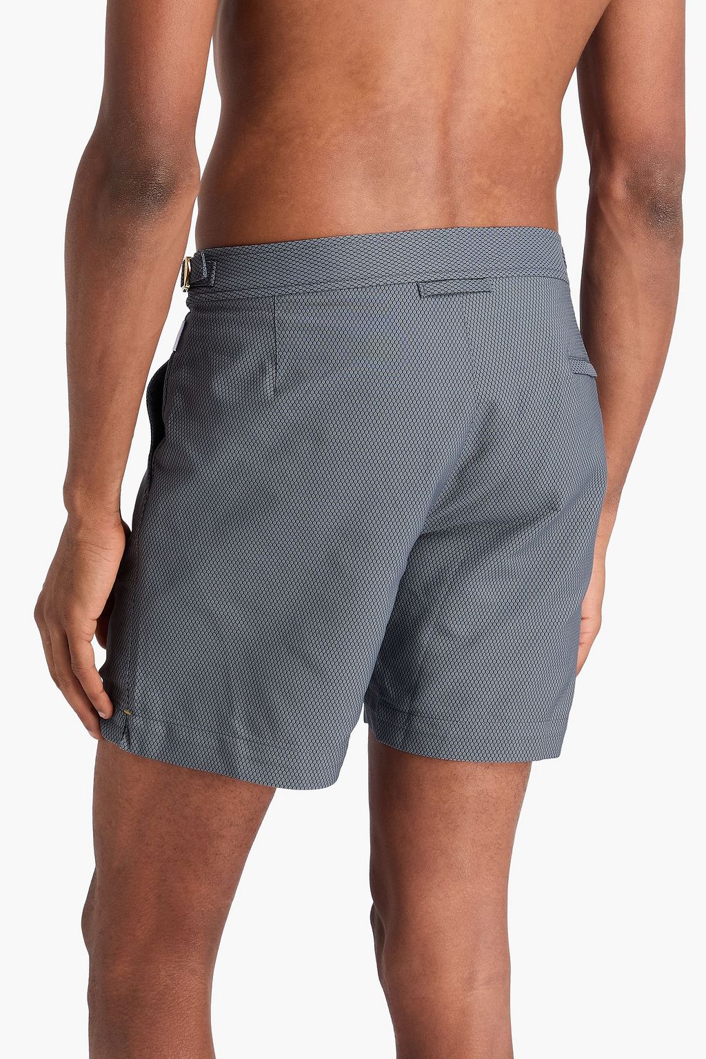 ORLEBAR BROWN 자카드 미드 스윔 쇼츠