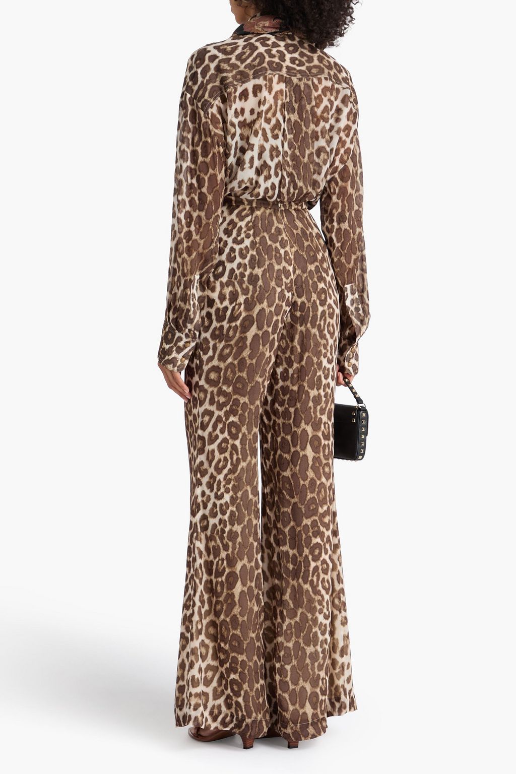 ZIMMERMANN Leopard-print georgette shirt