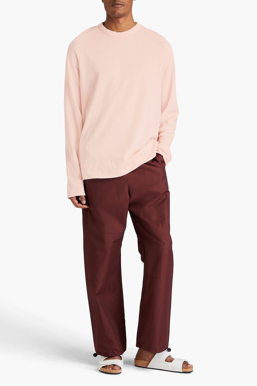 JAMES PERSE French cotton-terry sweatshirt