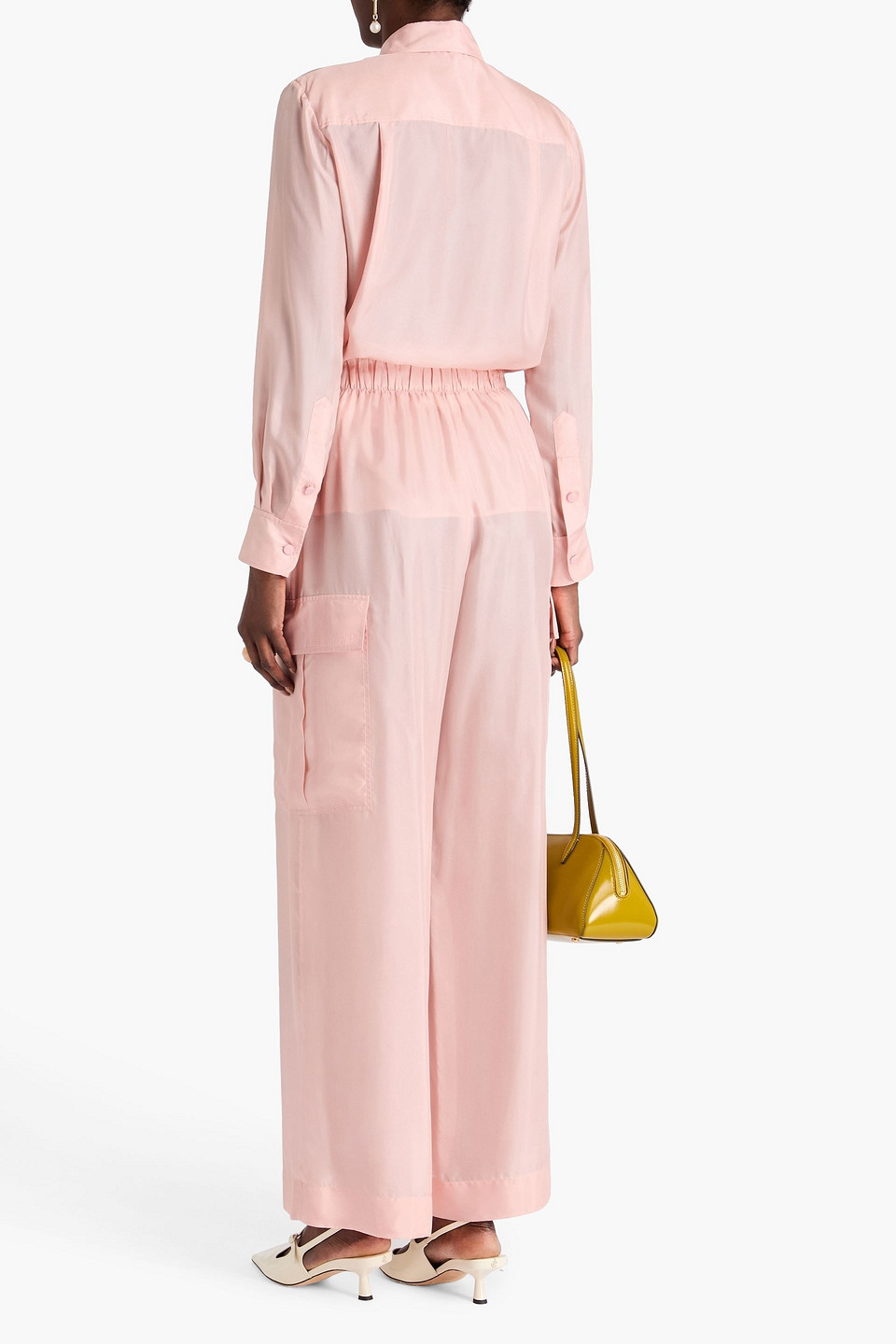  Zimmermann - Cargohose Aus Habotai-seide - Pink - 00 