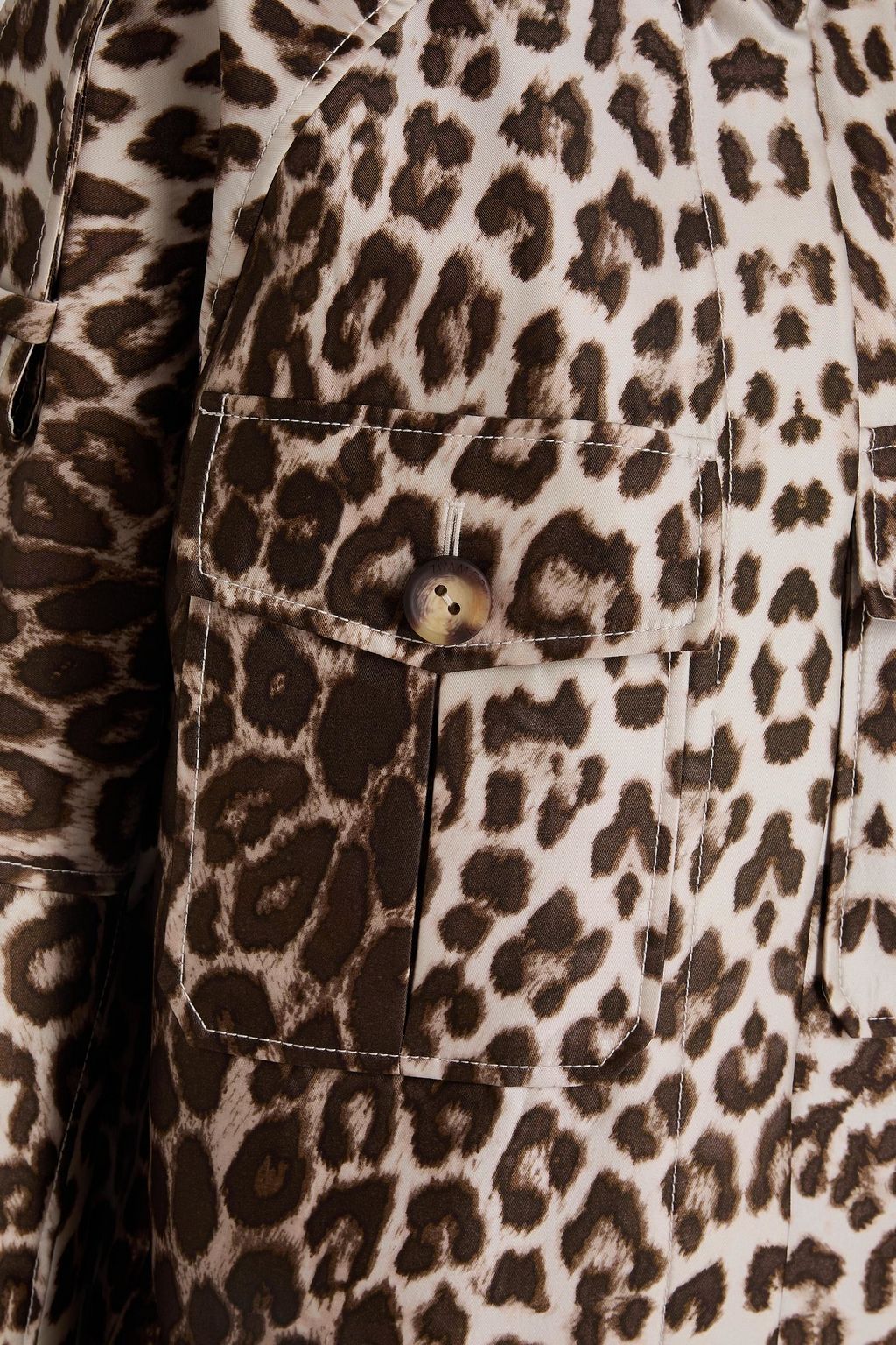 ZIMMERMANN ツイル トレンチコート レオパードプリント