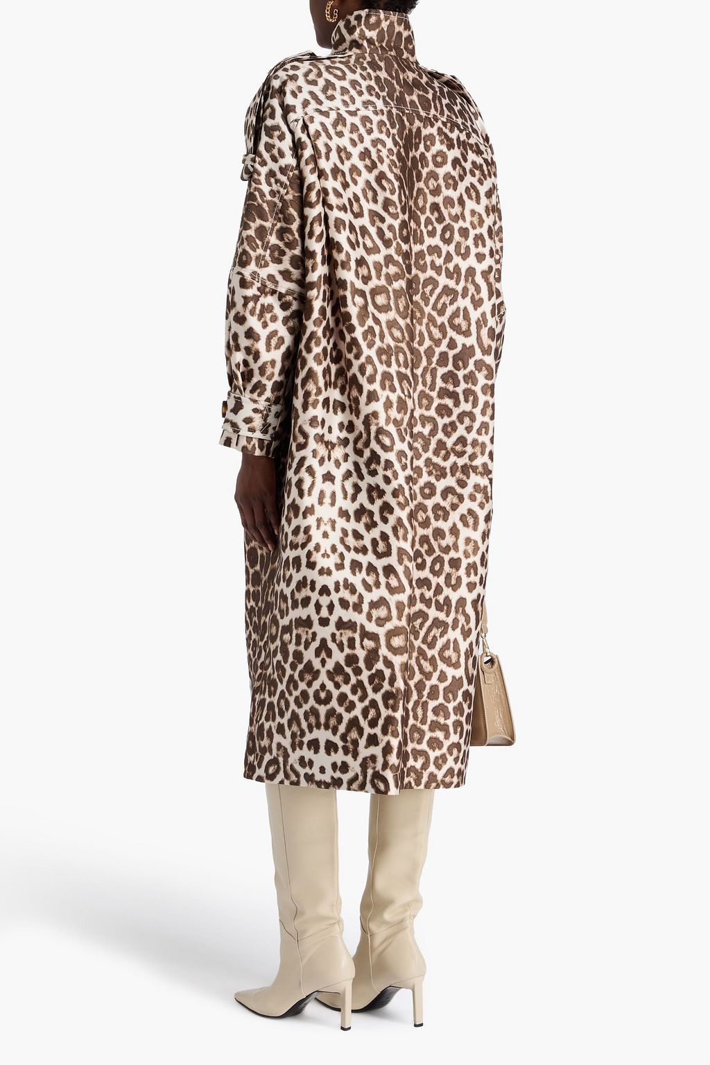 ZIMMERMANN ツイル トレンチコート レオパードプリント