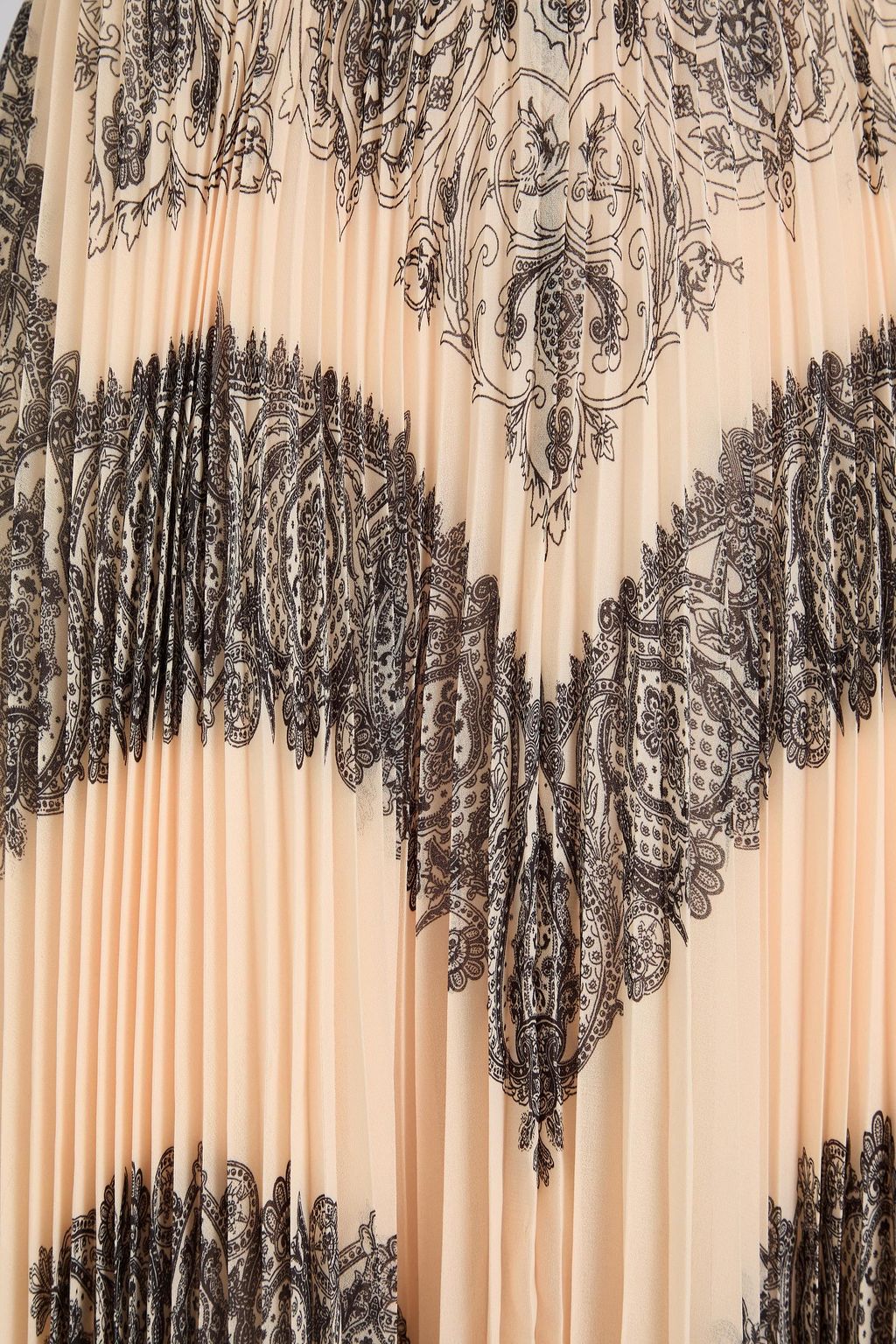 ZIMMERMANN Pleated paisley-print georgette midi dress