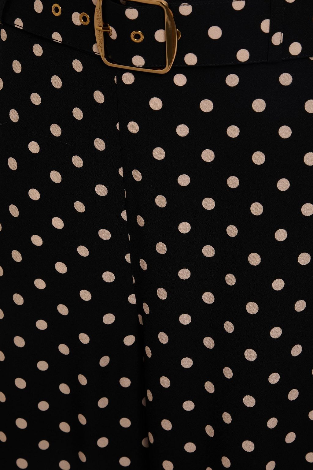 ZIMMERMANN Belted polka-dot crepe wide-leg pants