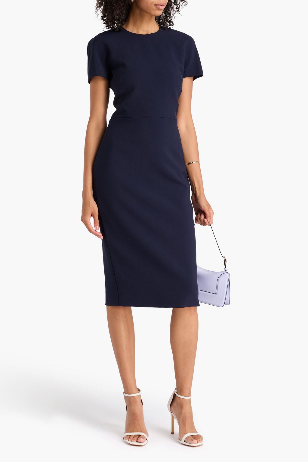 VICTORIA BECKHAM クレープ ミディワンピース