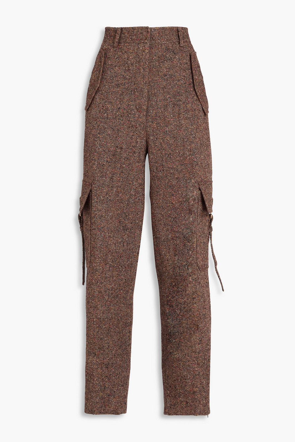 Zimmermann Tweed Cargo Pants In Brown