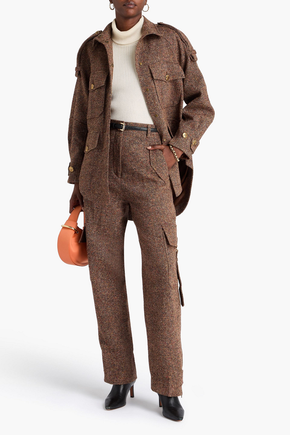  Zimmermann - Cargohose Aus Tweed - Braun - 0 