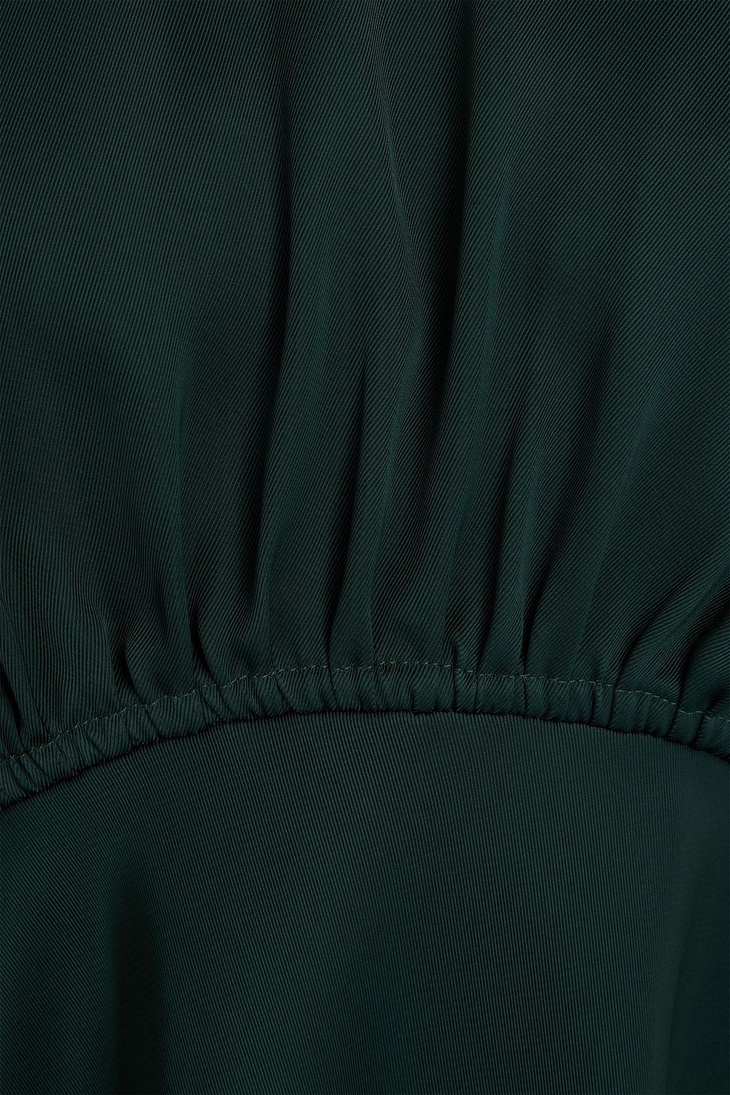 ZIMMERMANN Cape-effect satin-twill mini dress