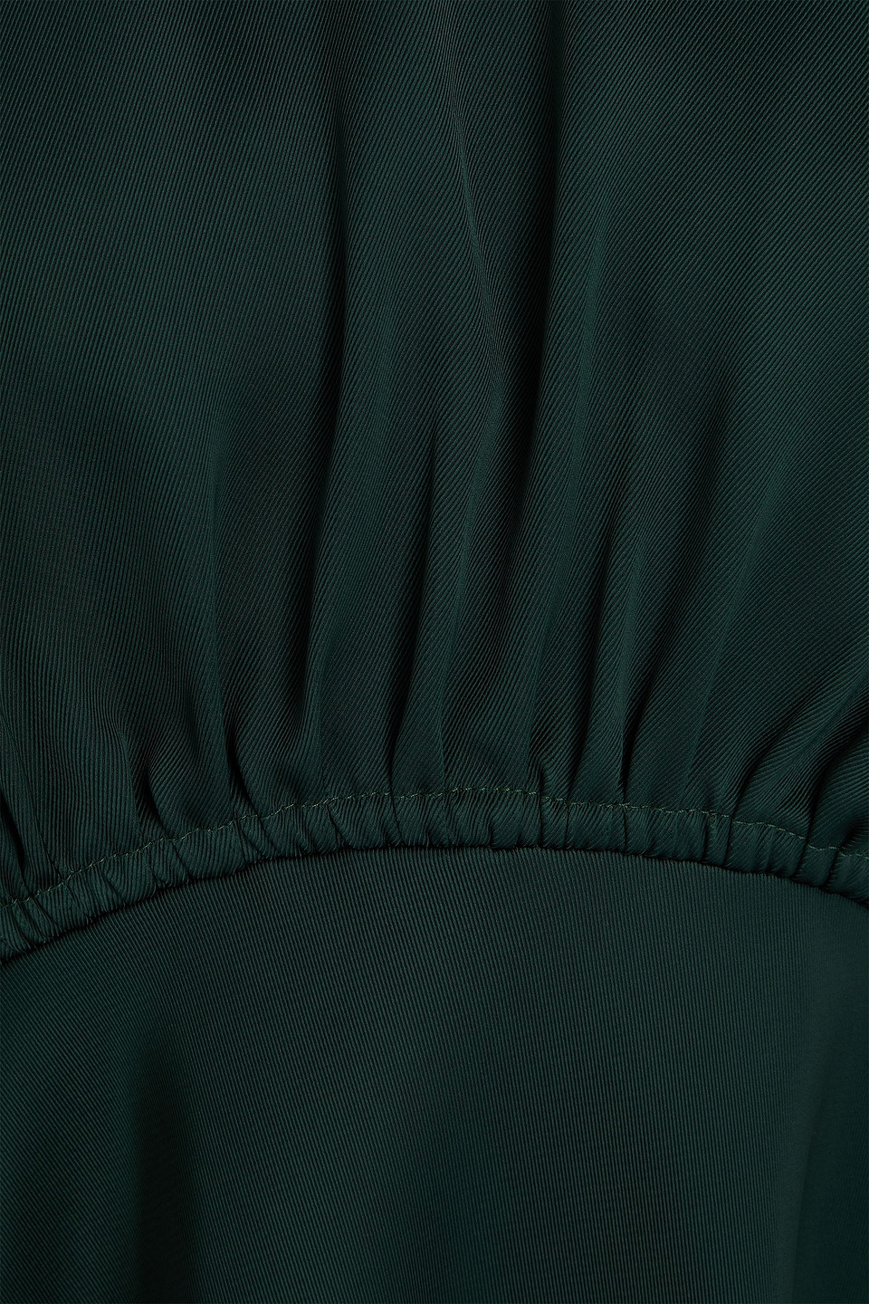 Zimmermann Cape-effect Satin-twill Mini Dress In Green