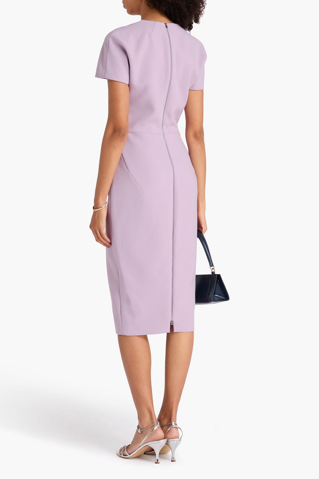 VICTORIA BECKHAM クレープ ミディワンピース