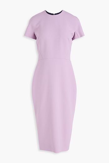 VICTORIA BECKHAM クレープ ミディワンピース