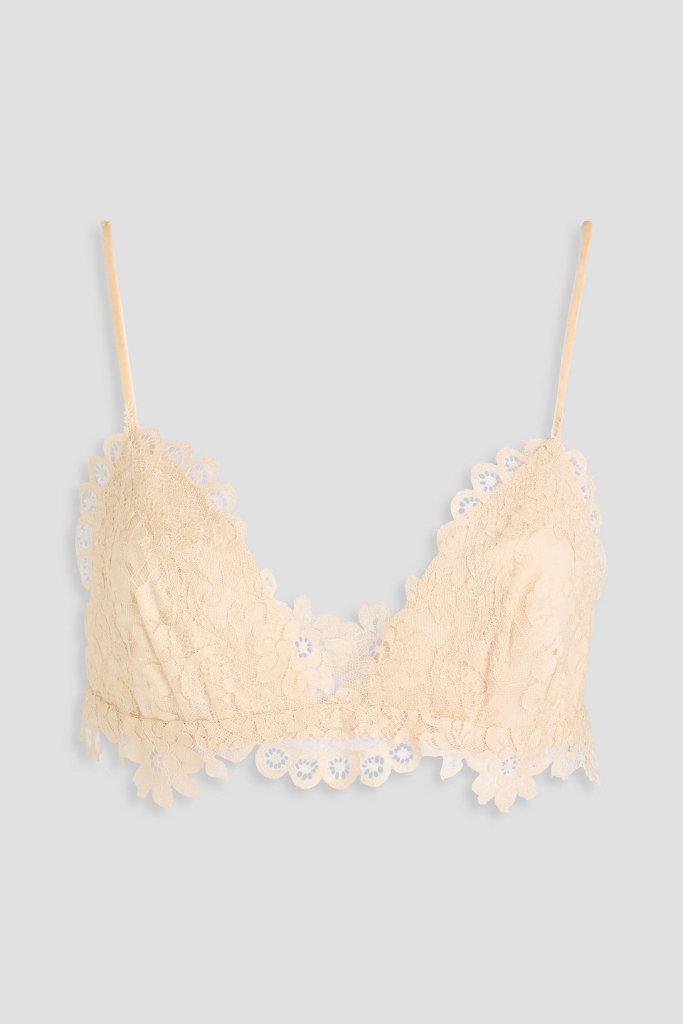 Zimmermann Corded Lace Bra Top In White