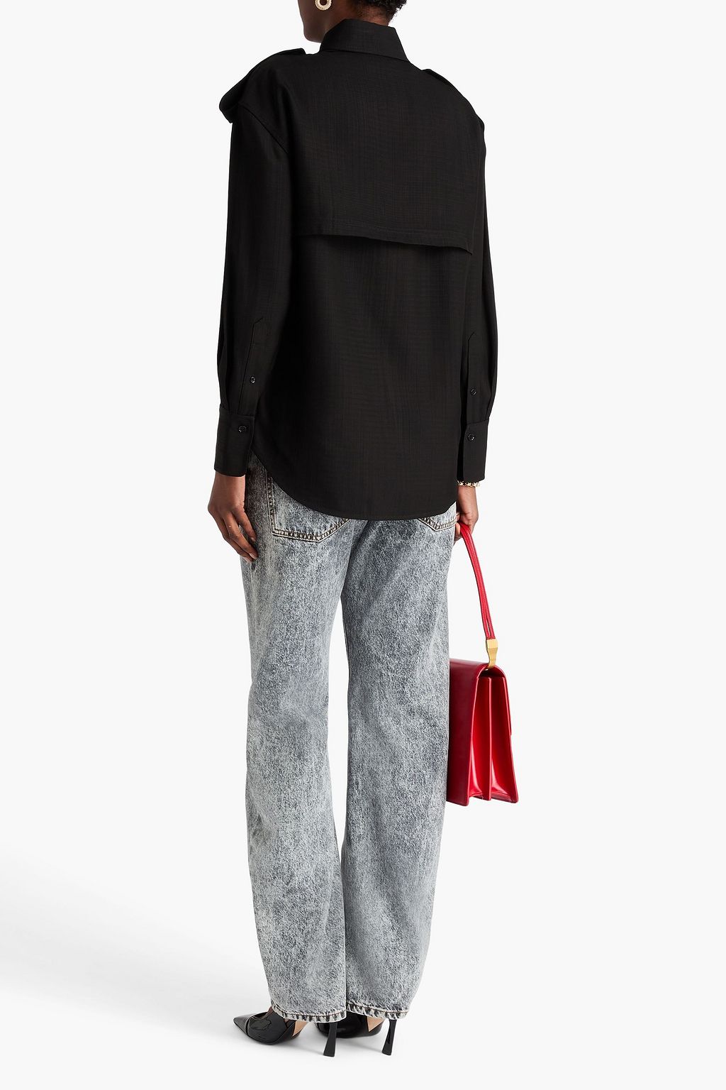VICTORIA BECKHAM クレープ シャツ