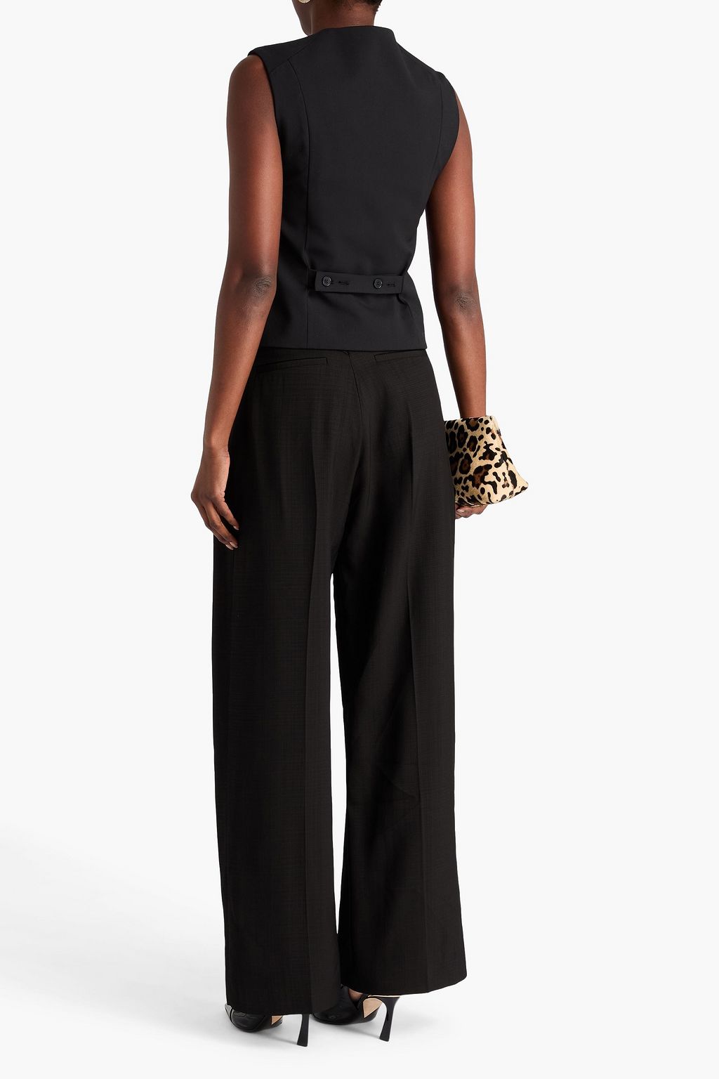 VICTORIA BECKHAM Crepe wide-leg pants