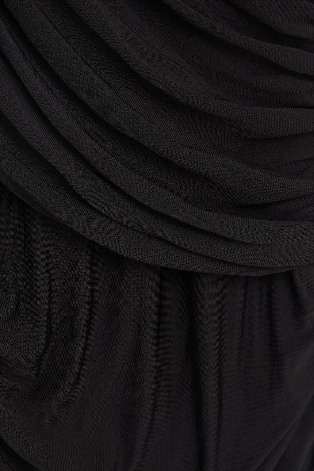 ZIMMERMANN Asymmetric ruched jersey maxis dress