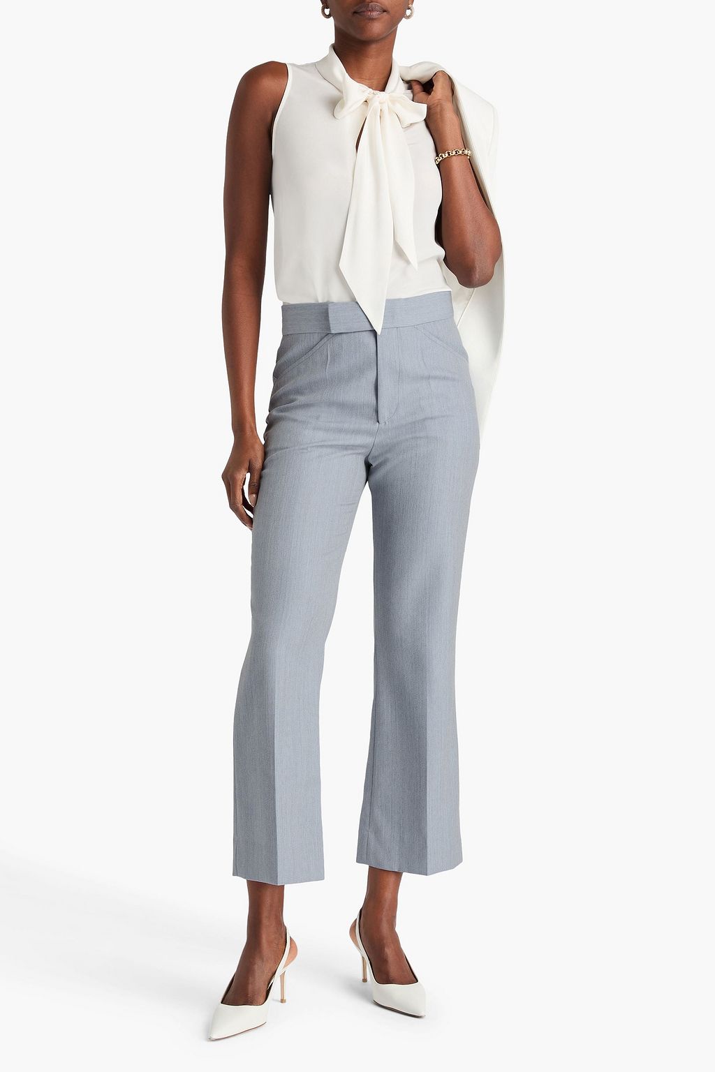 VICTORIA BECKHAM Wool kick-flare pants