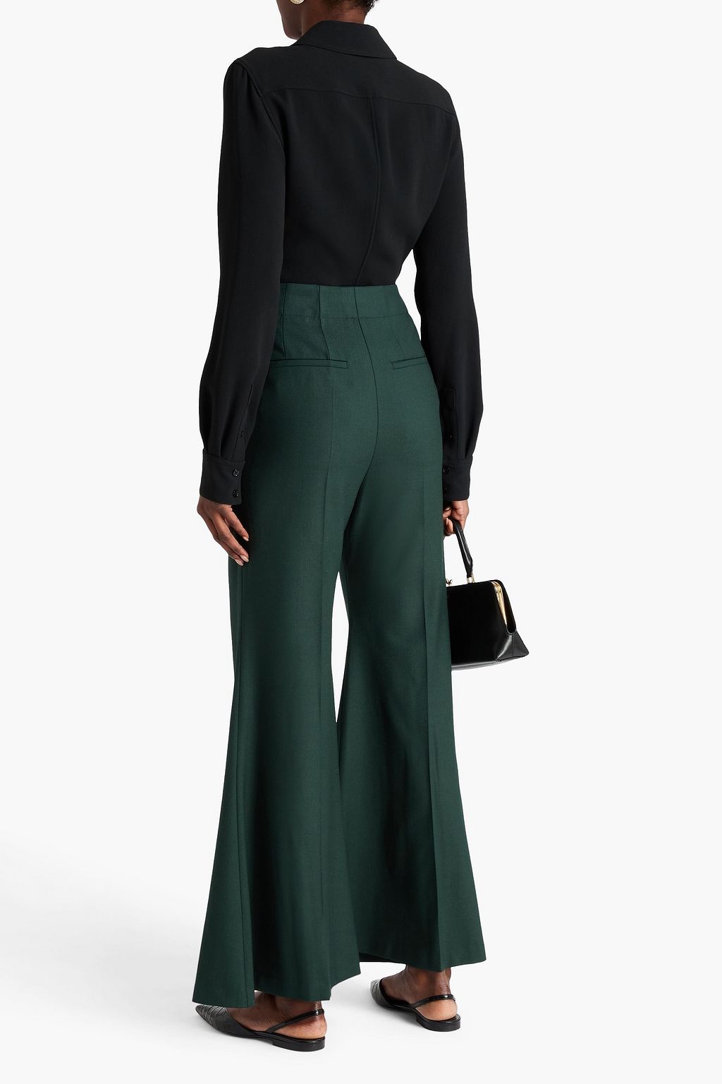 VICTORIA BECKHAM Twill flared pants