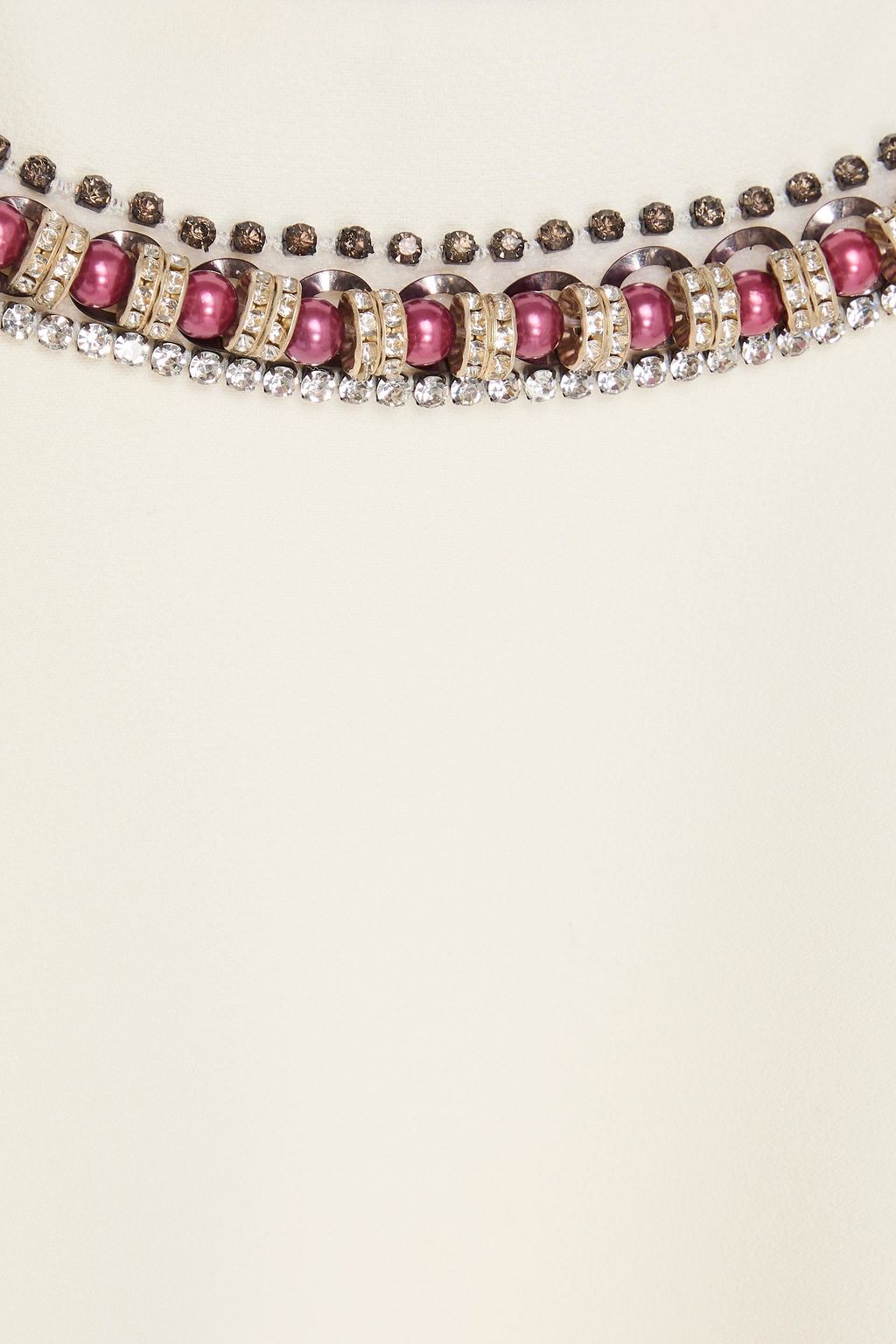SAFIYAA Joal crystal-embellished crepe mini dress