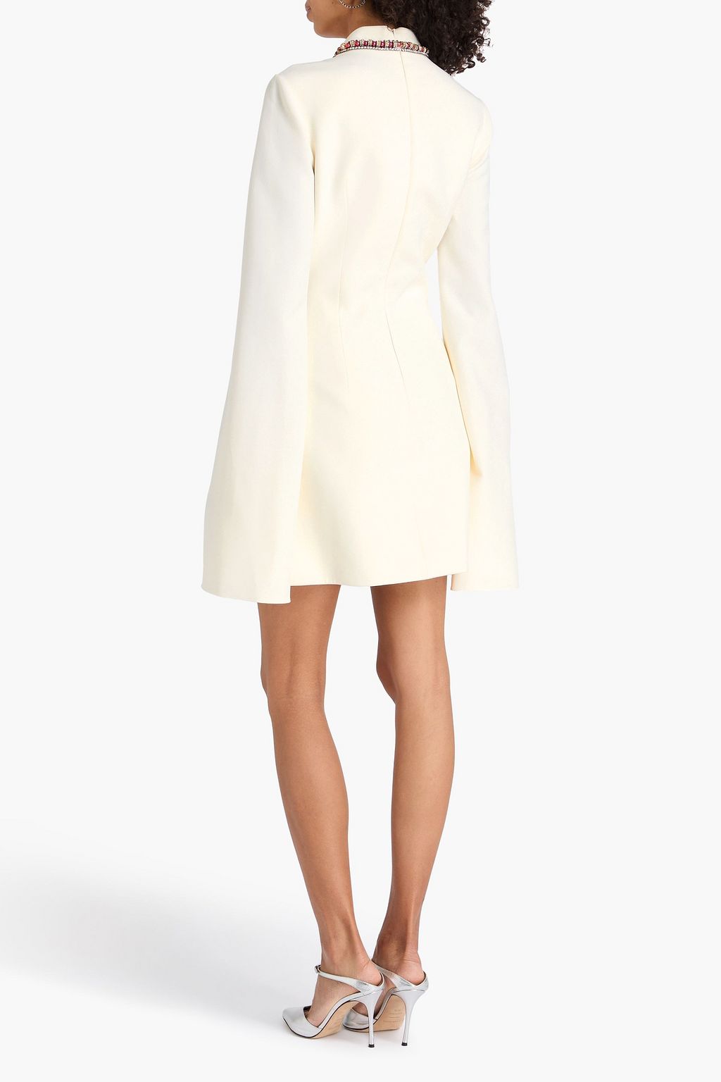 SAFIYAA Joal crystal-embellished crepe mini dress