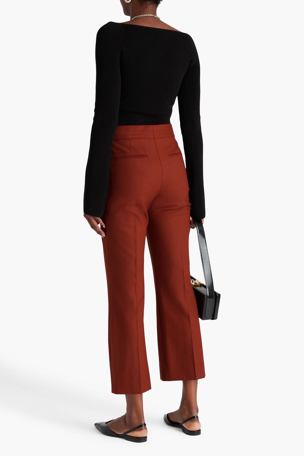VICTORIA BECKHAM Twill bootcut pants