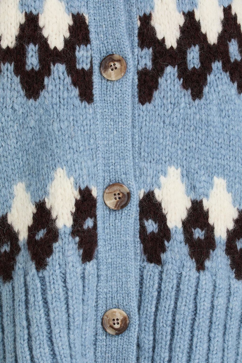 VERONICA BEARD Cardigan „Christina“ aus einer Alpakamischung mit Fair-Isle-Muster