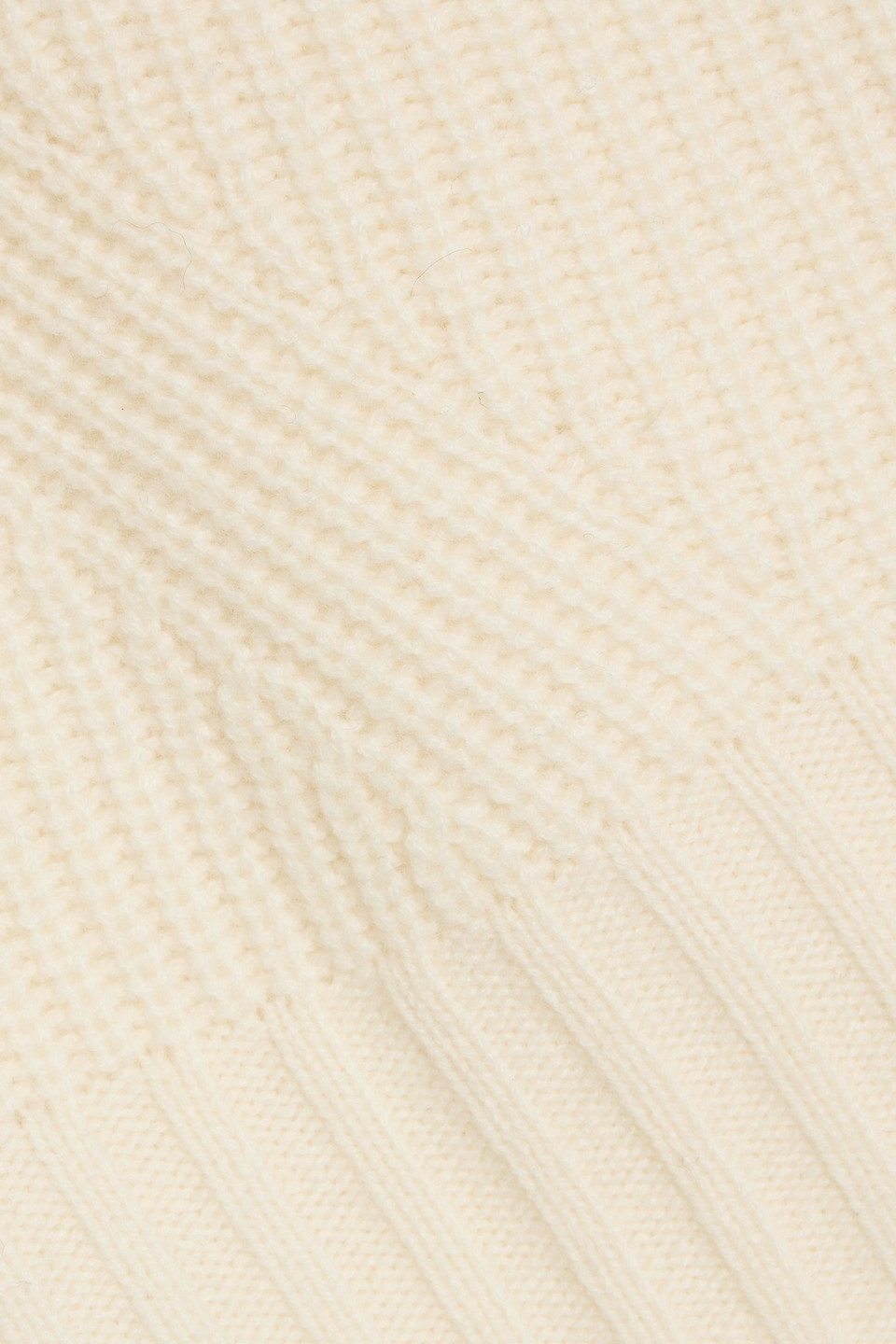 Veronica Beard Matilda Ribbed Wool And Cashmere-blend Turtleneck Sweater In White