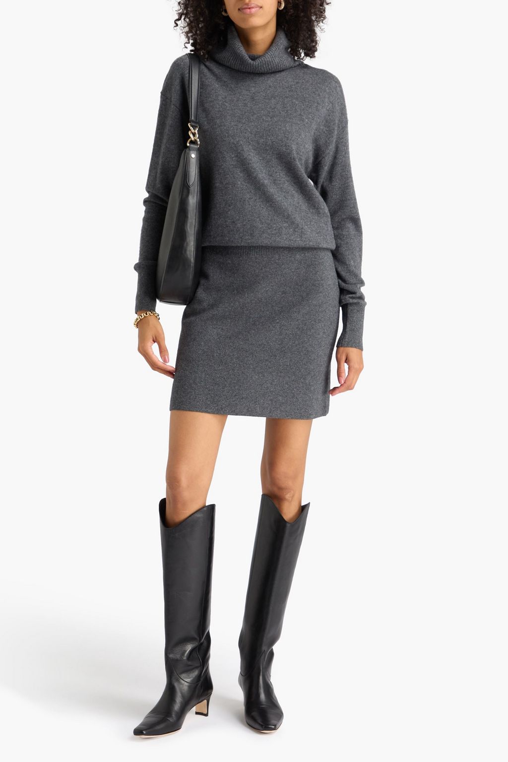 VERONICA BEARD Cassidy wool and cashmere-blend mini dress