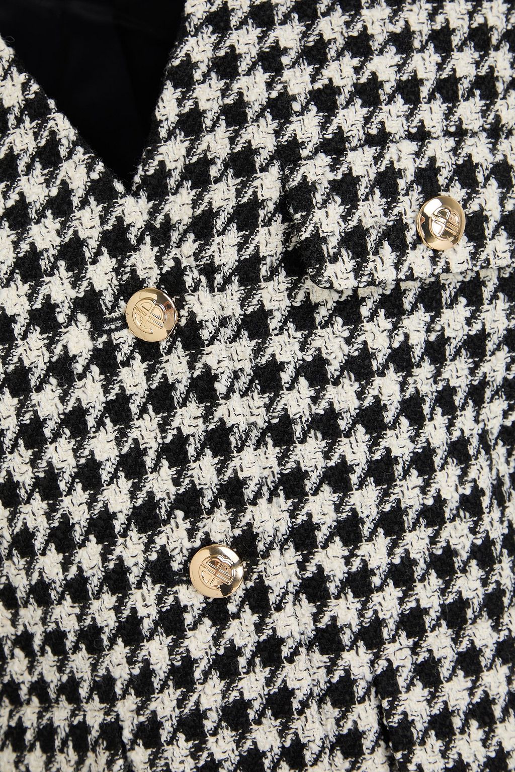 ANINE BING Jacke aus Tweed mit Hahnentrittmuster
