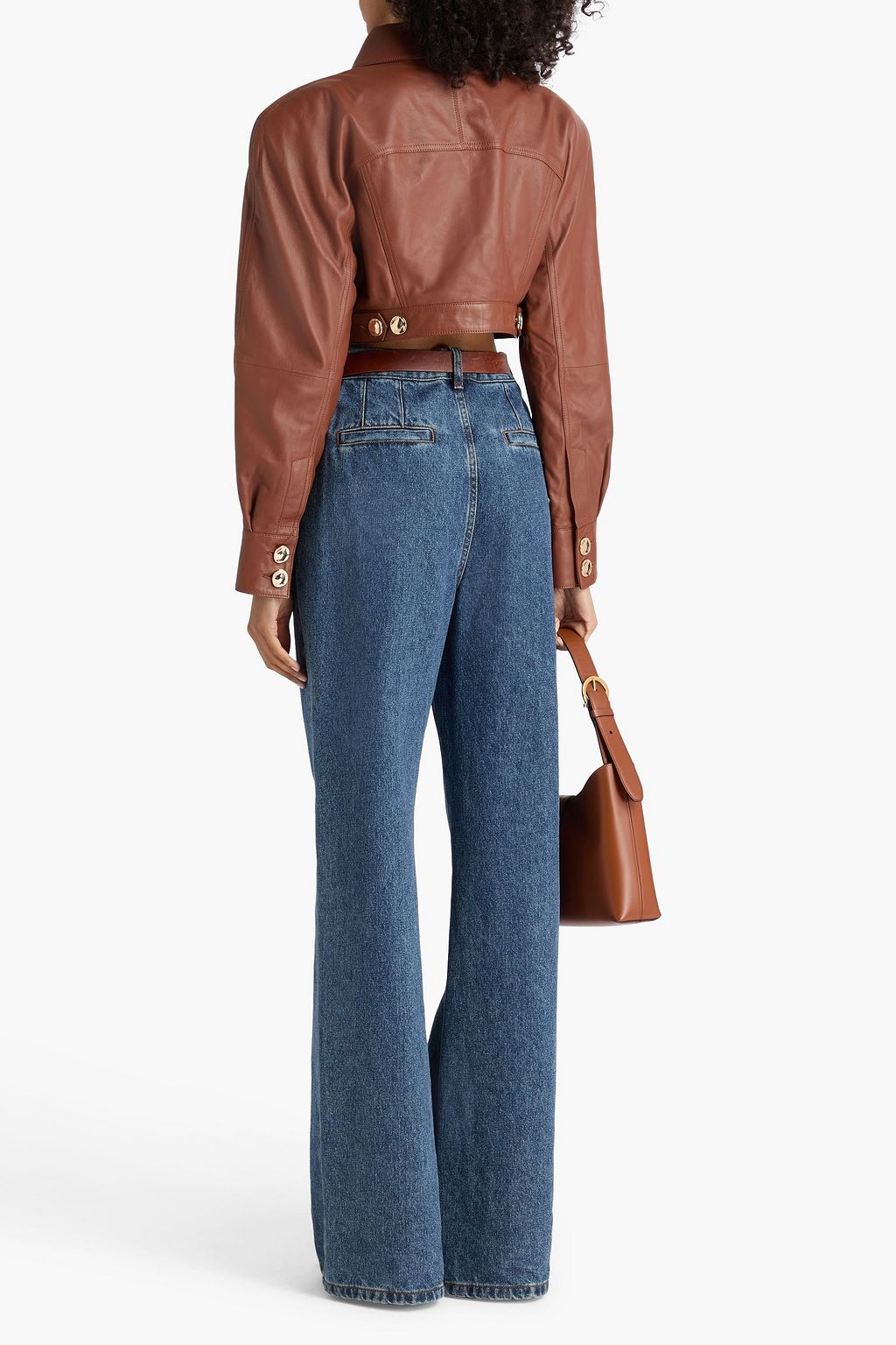 ZIMMERMANN Cropped Lederjacke