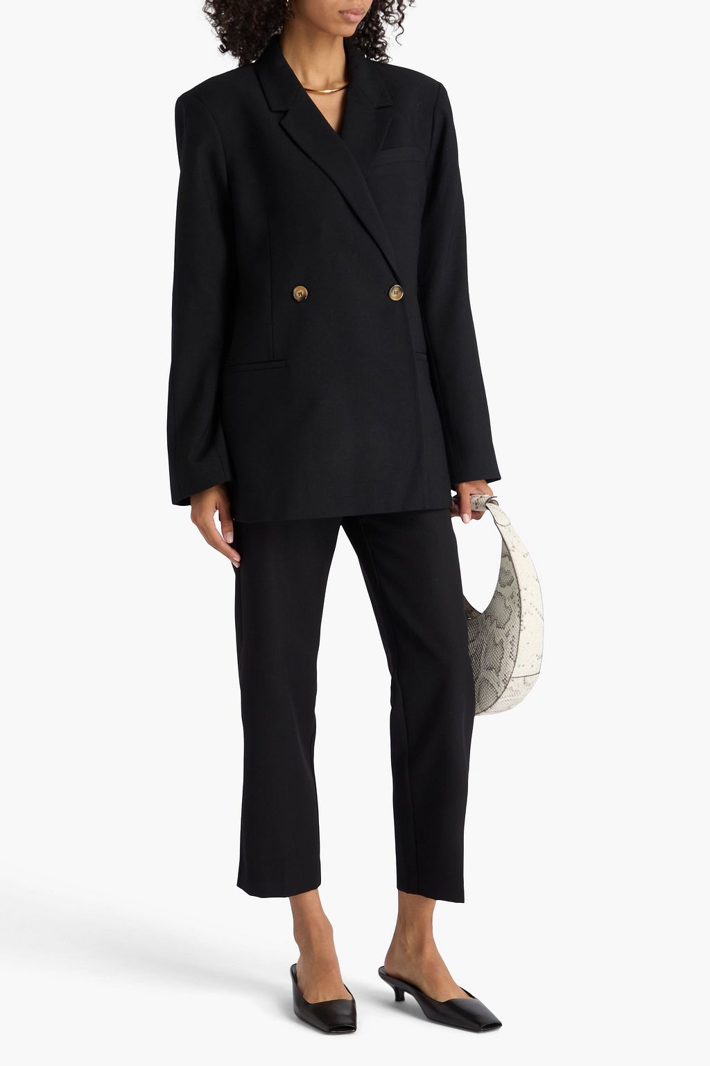 ANINE BING Piqué blazer