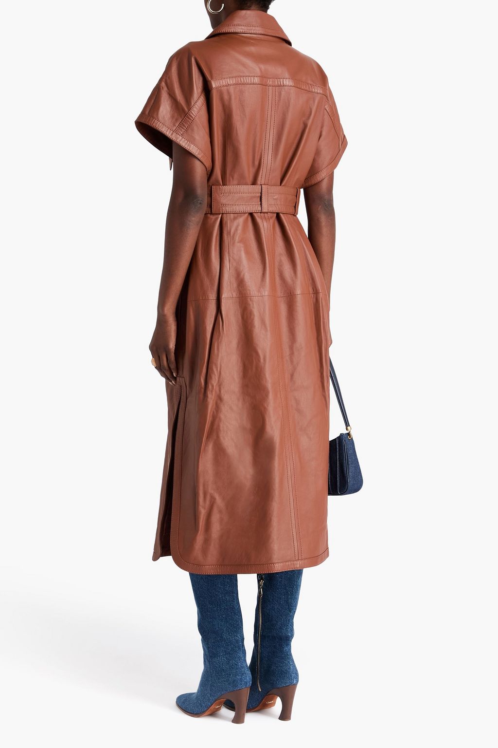 ZIMMERMANN Leather midi dress