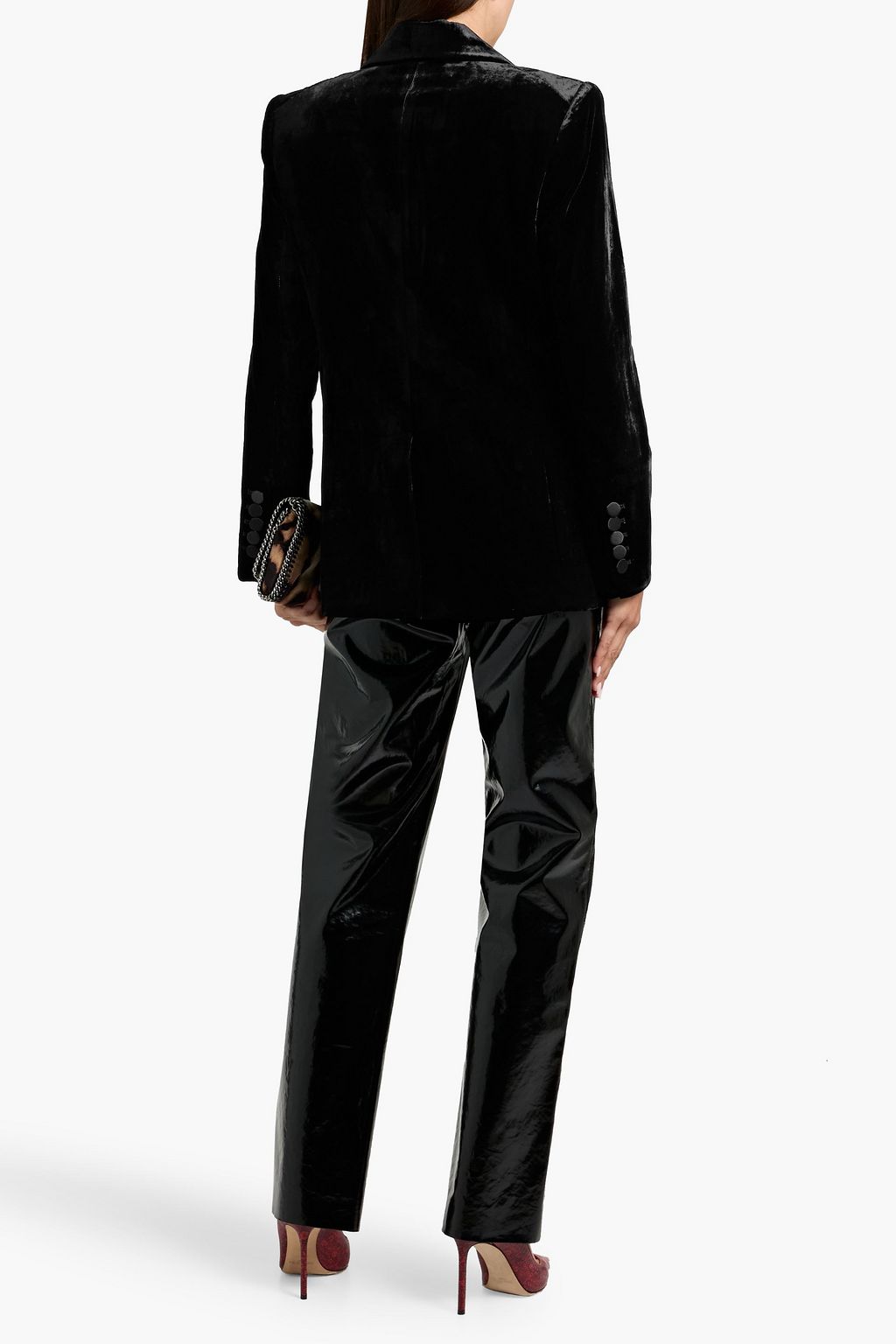 VERONICA BEARD Ellette double-breasted velvet blazer