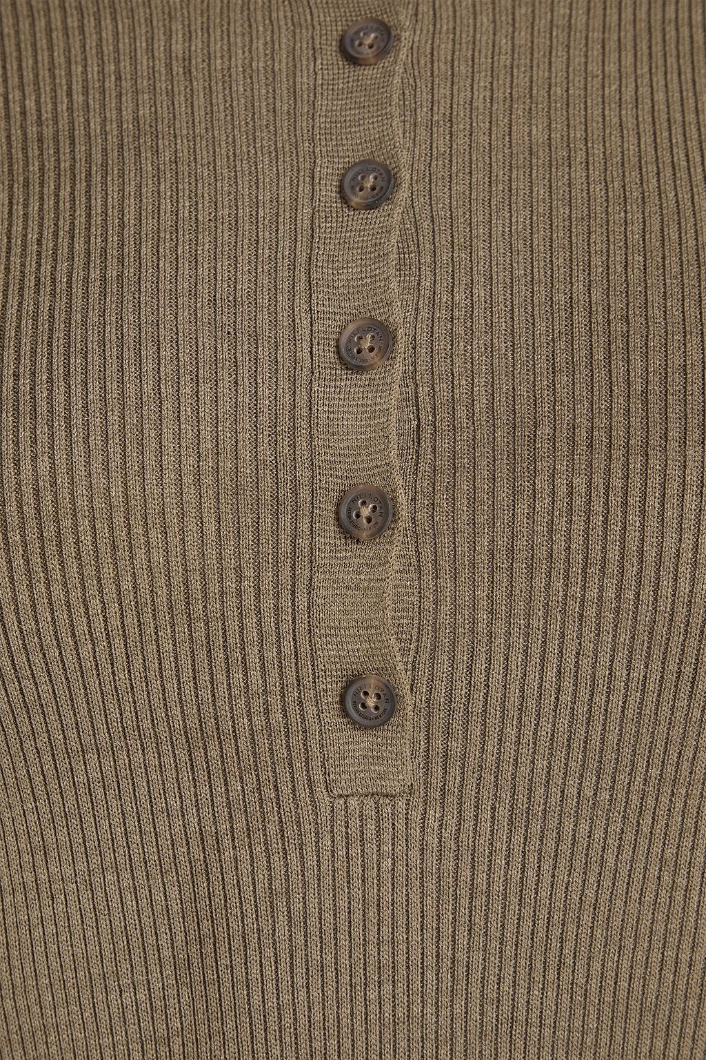 NILI LOTAN Francene ribbed silk top