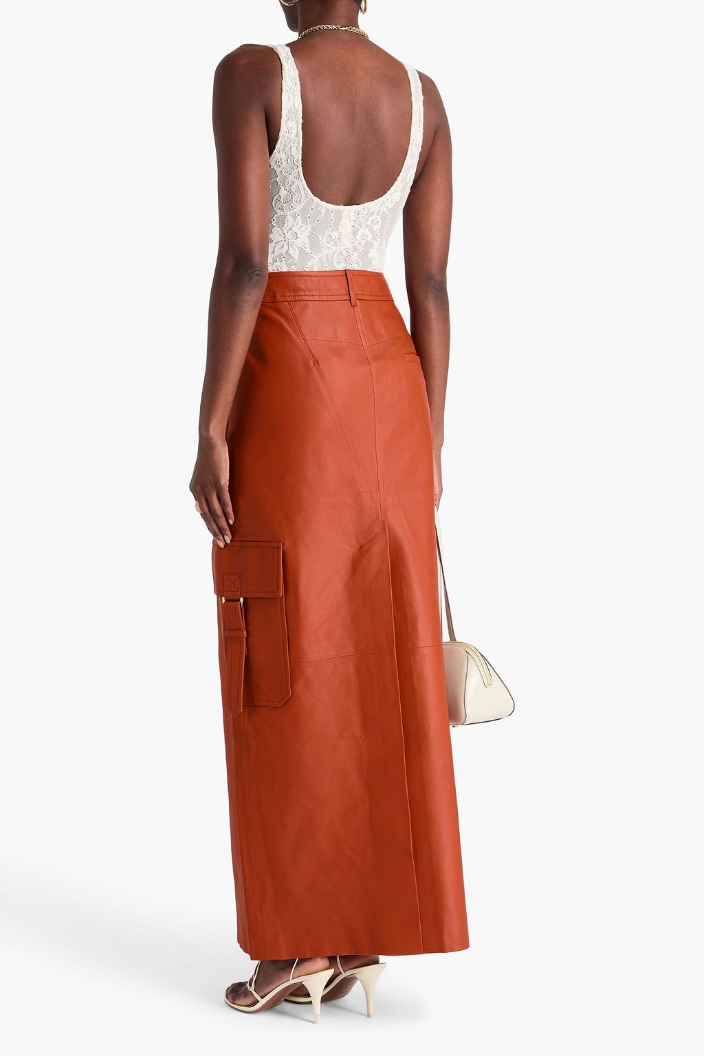 ZIMMERMANN Leather maxi skirt