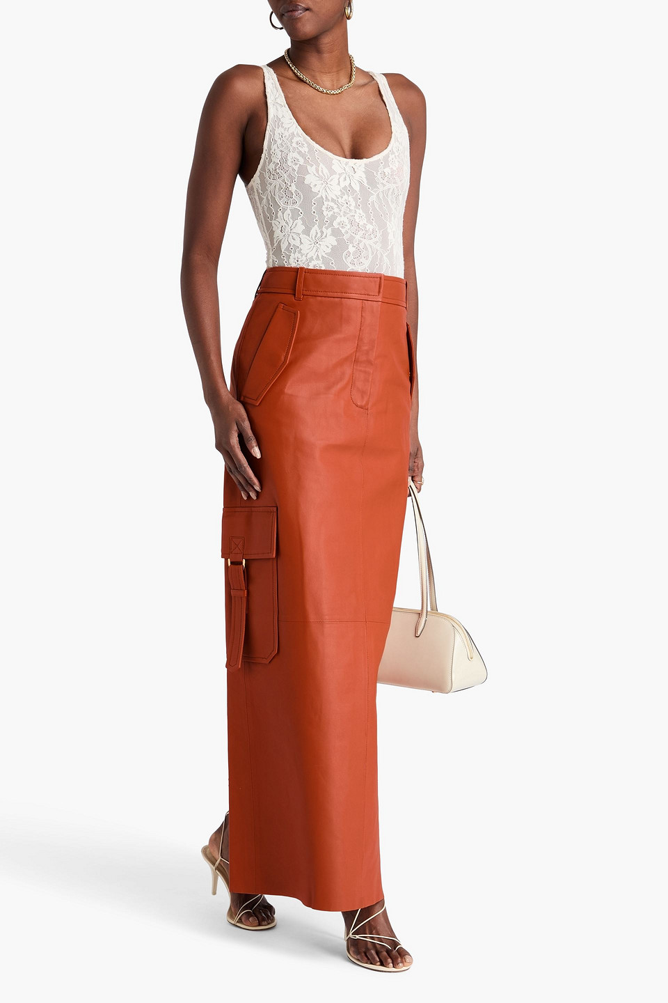  Zimmermann - Leather Maxi Skirt - Brown - 00 