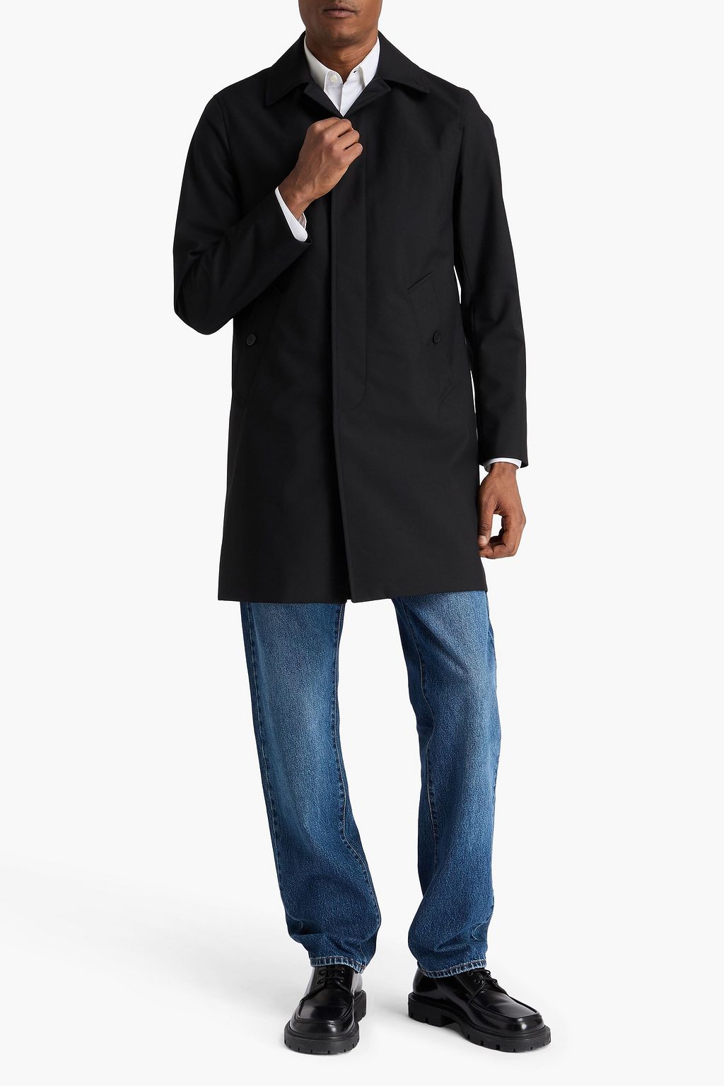 SANDRO Twill coat