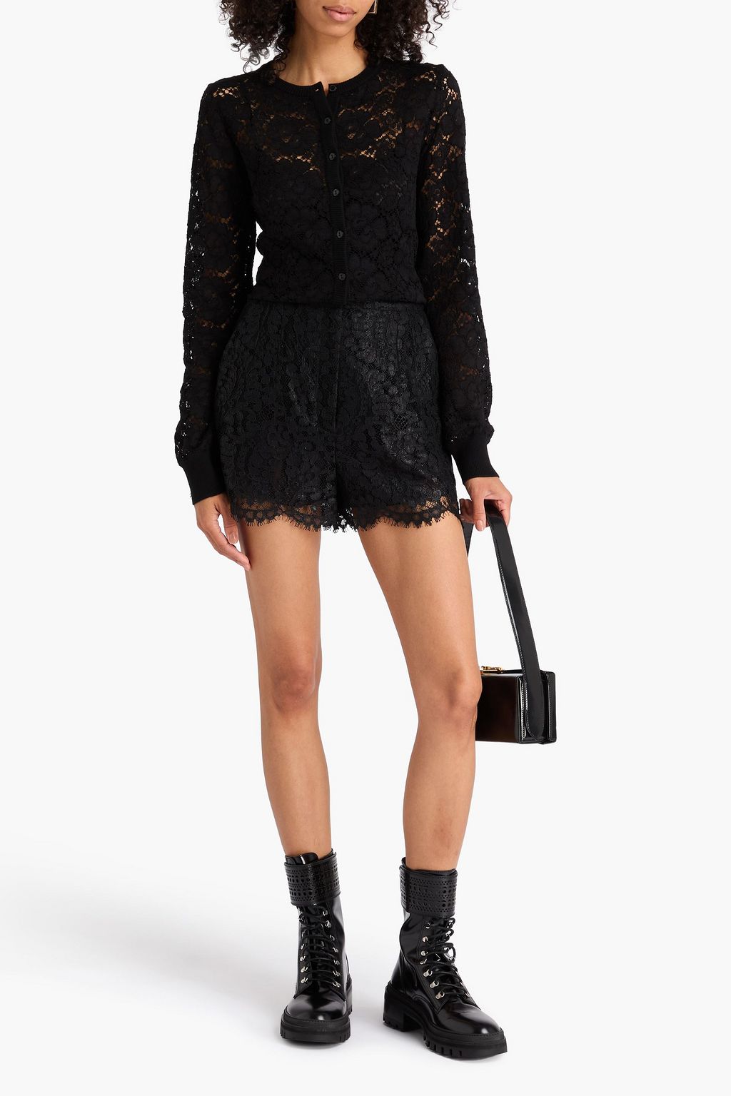 DOLCE&GABBANA コードレース カーディガン