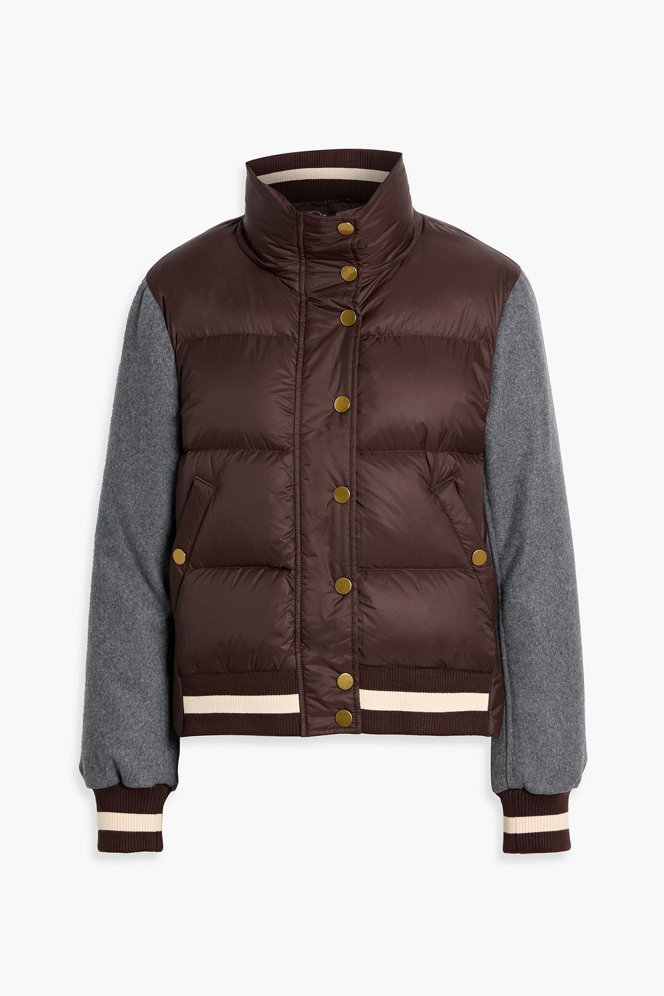 Veronica Beard Ethan Daunenjacke Aus Gestepptem Shell Und Flanell In Multi