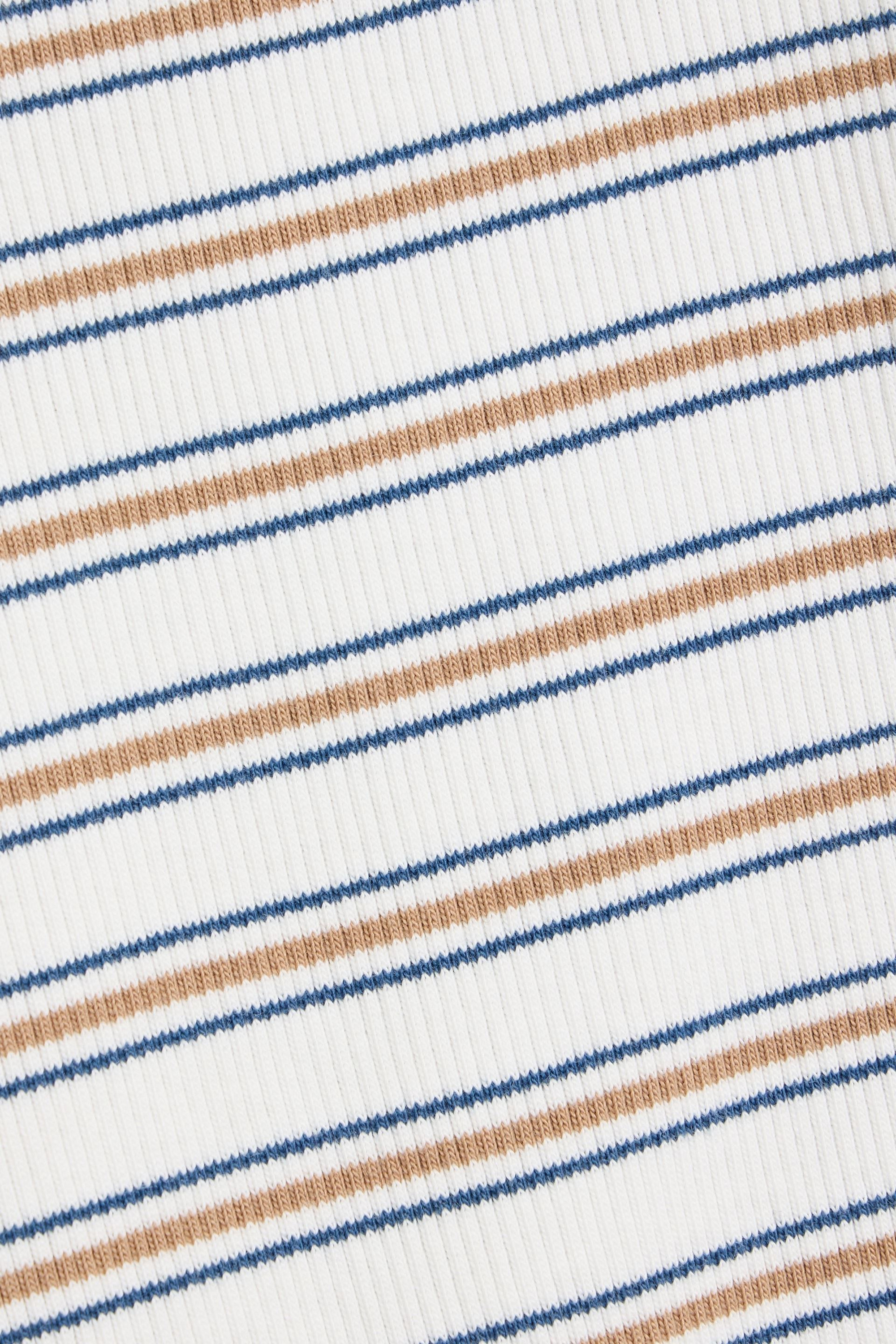 Veronica Beard Delano striped cotton-blend top