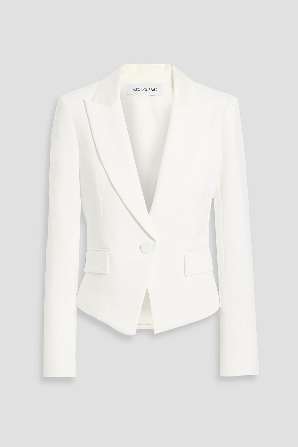 Veronica Beard Hosanna Crepe Blazer In White