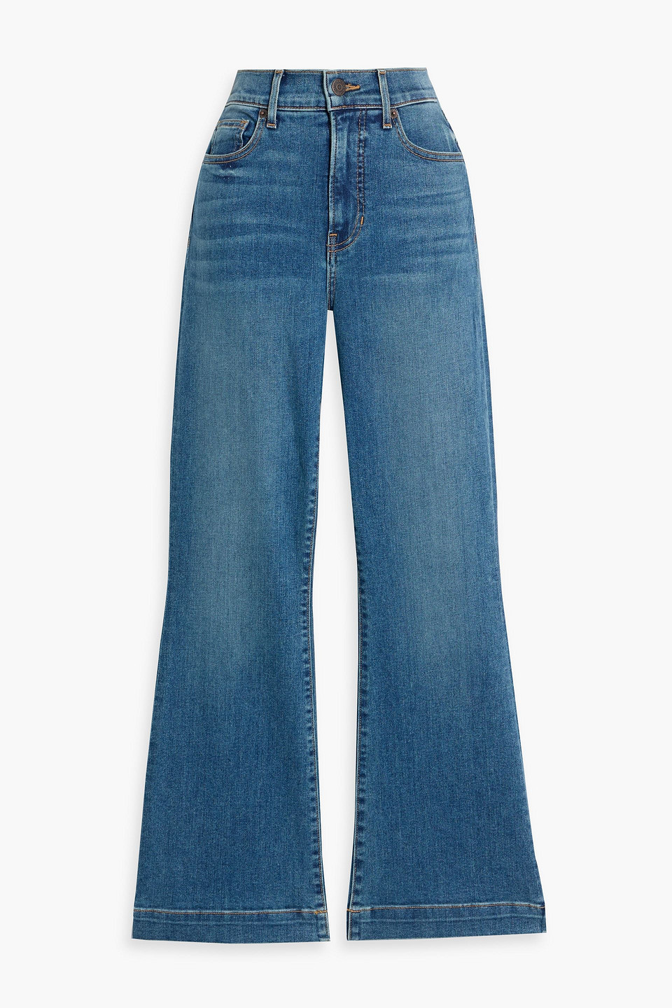 Veronica Beard Carson High-rise Kick-flare Jeans In Blue