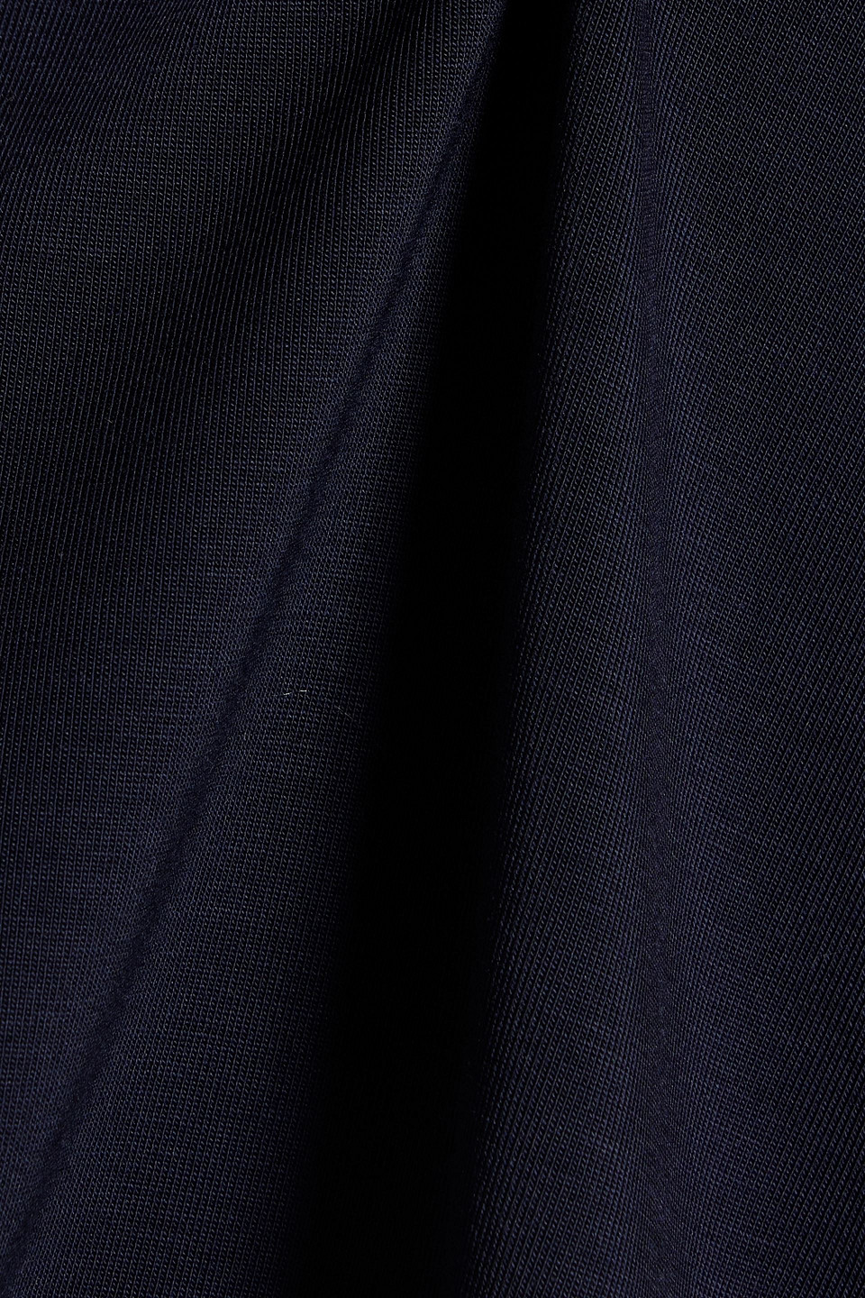 Veronica Beard Mylie Ruched Lyocell-blend Jersey Turtleneck Top In Blue