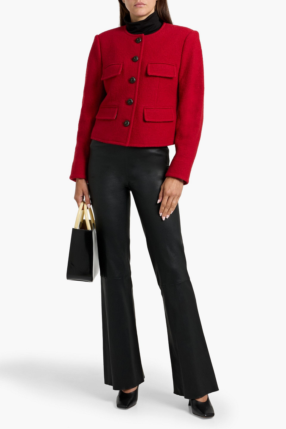  Veronica Beard - Jacke „leslie“ Aus Wolle - Rot - Us 0 